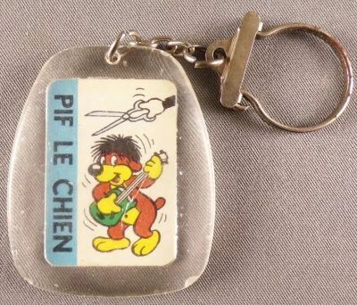 Pif Gadget - Porte-cl�s Vaillant - Pif le chien (y�-y�)