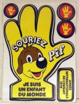 Pif Gadget - Stickers sheet souriez Pif 1979