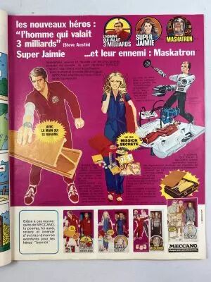 Pif Gadget n�456 - Contenant des Publicit�s de jouets (L\'homme qui valait 3 milliards, Atlantic Far West) 