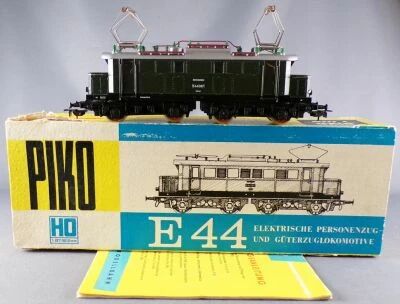 Piko 5/6211 Ho Db Locomotive Electrique BR 244 E 44087 Livr�e Vert Eclairage Invers� Boite Notice