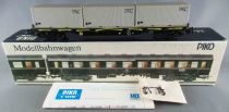 Piko 5/6419/015 Ho Dr 4 Axles Stakes Platform Wagon SSalms with 3 Containers Lock Near Mint in Box