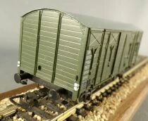 Piko 5/6449/012 Ho Dr Wagon Couvert 2 Essieux 81 32 17 Vert sans Boite