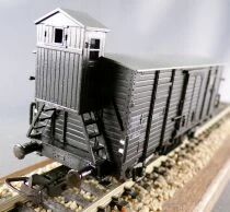 Piko 6450 070 Ho Sncf Covered Wagon with Brakesman\'s Cab 2 Axles L 469251 Dark Black Ep III Mint in Box