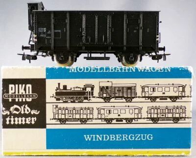 Piko 6450 070 Ho Sncf Wagon Couvert � Gu�rite 2 Essieux L 469251 Noir Neuf Boite