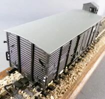 Piko 6450 070 Ho Sncf Wagon Couvert &agrave; Gu&eacute;rite 2 Essieux L 469251 Noir Neuf Boite