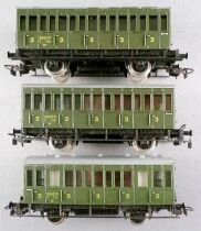 Piko 6515 071 Ho Sncf 3 x 3rd Class Coach C 7321 Green Mint in Box