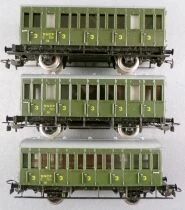 Piko 6515 071 Ho Sncf 3 x 3rd Class Coach C 7321 Green Mint in Box