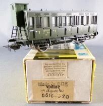 Piko 6516 070 Ho Sncf 1st Class Coach with Brakesman\'s Cab A 4032 Green Mint in Box