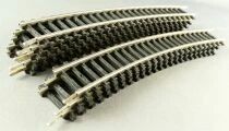 Piko 880 Ho 8 x Steel Curved Rail R 440 mm 22&deg;30 Very Code 100 Very Good Condition 