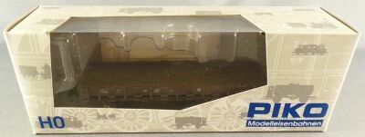 Piko 95021 Ho Sncf Wagon Flatcar with Low Sides and Ranchers JQo 125087 2 Axles Epok 3 Mint in Box