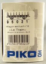 Piko 95021 Ho Sncf Wagon Plat &agrave; Bord Bas &agrave; Ranchers JQo 125087 2 Essieux Epoque 3 Neuf Boite