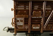 Piko 95073 Ho Sncf Wagon &agrave; Bestiaux IL 590382 2 Essieux Epoque 3 en Boite