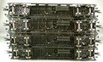 Piko 95308 2x9539 95310 Ho SNCF Train Set 4 Cars with Bogies and Side Doors Era III Near Mint in Box