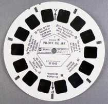 Pilote de Jet- 3 Disques View-Master 3D sans Pochette R&eacute;f. D 104-F