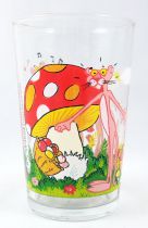 Pink Panther - Amora mustard glass 1983 - Pink picking mushrooms