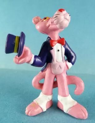 Pink Panther - Bully 1983 Pvc Figure - Pink with Tuxedo