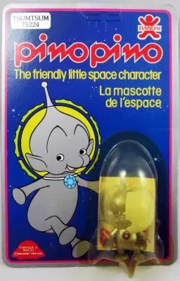 Pino Pino The Friendly Little Space Character - Tsumtsum (mint on card) - Bandai 1981