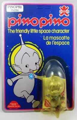 Pino Pino The Friendly Little Space Character- Pinopri (mint on card) - Bandai 1981