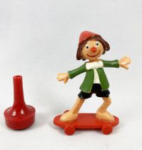 Pinocchio (Série TV) - Figurine magnétique - Pinocchio sur Skateboard - Magneto Ref.3143 (1977)