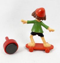 Pinocchio (Série TV) - Figurine magnétique - Pinocchio sur Skateboard - Magneto Ref.3143 (1977)