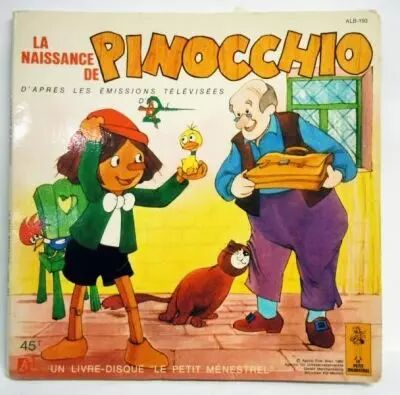 Pinocchio (TV Series)- Record-Book 45s - Disques d�s / Le Petit Menestrel1981