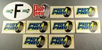 Piot Pneu - Car Tires - 10 x Vintage Stickers