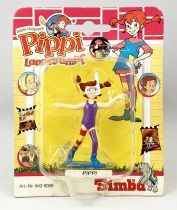 Pipi Langstrumpf - Simba Toys PVC figure - Pipi (in beach outfit), Herr Nilsson and Horse