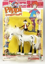 Pipi Langstrumpf - Simba Toys PVC figure - Pipi (in beach outfit), Herr Nilsson and Horse