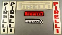 Pirelli - Pneus Automobile & Moto - Lot de 6 Autocollants Vintage