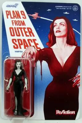 Plan 9 From Outer Space - Figurine ReAction Super7 - Vampira \ Grayscale\ 