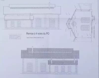 Plan Blue Print Ho Remise � 4 Voies du PO