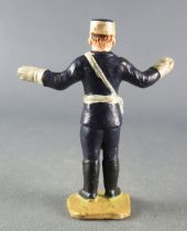 Plastic Figure 48mm - Policeman  Both Arms Extended Road Police Tour de France