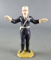 Plastic Figure 50mm - Policeman  Both Arms Extended Road Police Tour de France