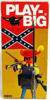 Play-Big - Ref.5881 Colonel Sudiste avec Drapeau Conf�d�r�