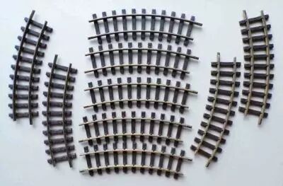 Playmobil - 9 Curved Brass Track LGB R=600 N� 1100 Ref.4354