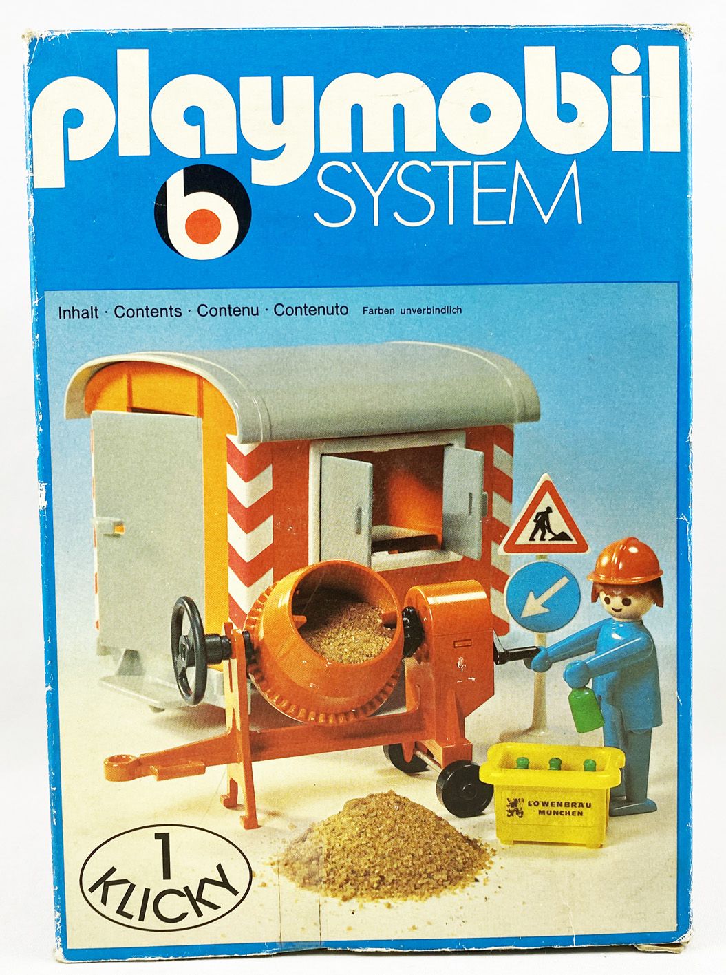 Playmobil - Abri de Chantier et Ouvrier (1976) Ref.3207