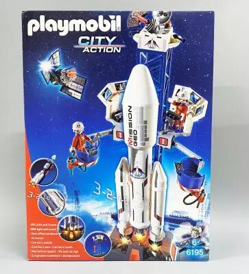 Playmobil - City Action (2014) - Base de Lancement avec Fus�e (6195)
