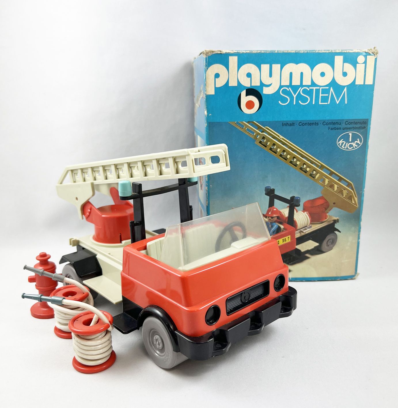 Camion de pompier Playmobil System 3236 - jouets rétro jeux de