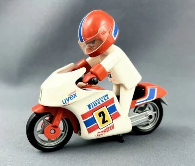 Playmobil 3303 - Pilote Moto Course (1988)