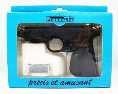 Pistolet Pneuma.Tir (Pneumatir) 500 - Métal Avec Boîte D'origine Années 50