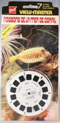 Poissons de la Mer de Corail - 1 Disque View-Master 3D Neuf Blister R�f. BD 118-4-F