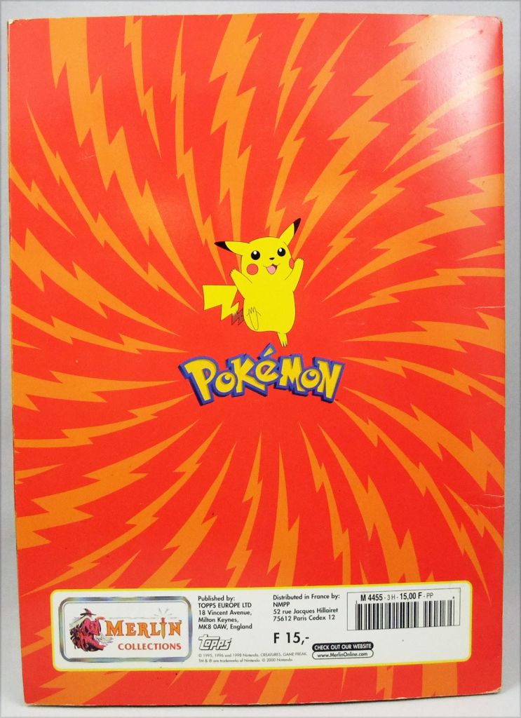 Pokemon Super Collection Album 1999 Series 1 Sticker Album