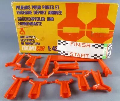 Polistil 724/DN - Piliers pour Pont & Enseigne D�part Arriv�e Dromo Car Neuf Boite 1/43