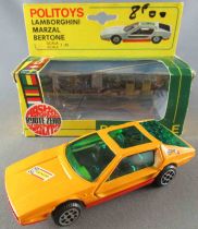 Politoys-E Export # 568 Lamborghini Marzal Bertone Yellow Mint in Box 1:43