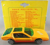 Politoys-E Export # 568 Lamborghini Marzal Bertone Yellow Mint in Box 1:43