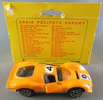 Politoys-E Export # 574 Ferrari P 4 Yellow Mint in Box 1:43