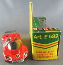 Politoys-E Export # 589 Ferrari Dino Berlinetta Pininfarina Orange Mint in Box 1:43