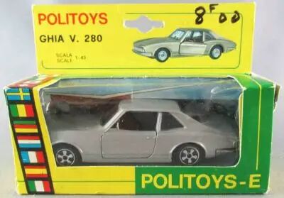 Miniature Abarth 3000 N°594 Politoys 1/43, Voiture De Sport Grise, Occasion