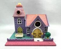 Polly Pocket - Bluebird Toys 1993 - Light Up Wedding Chapel - Pollyville - Occasion