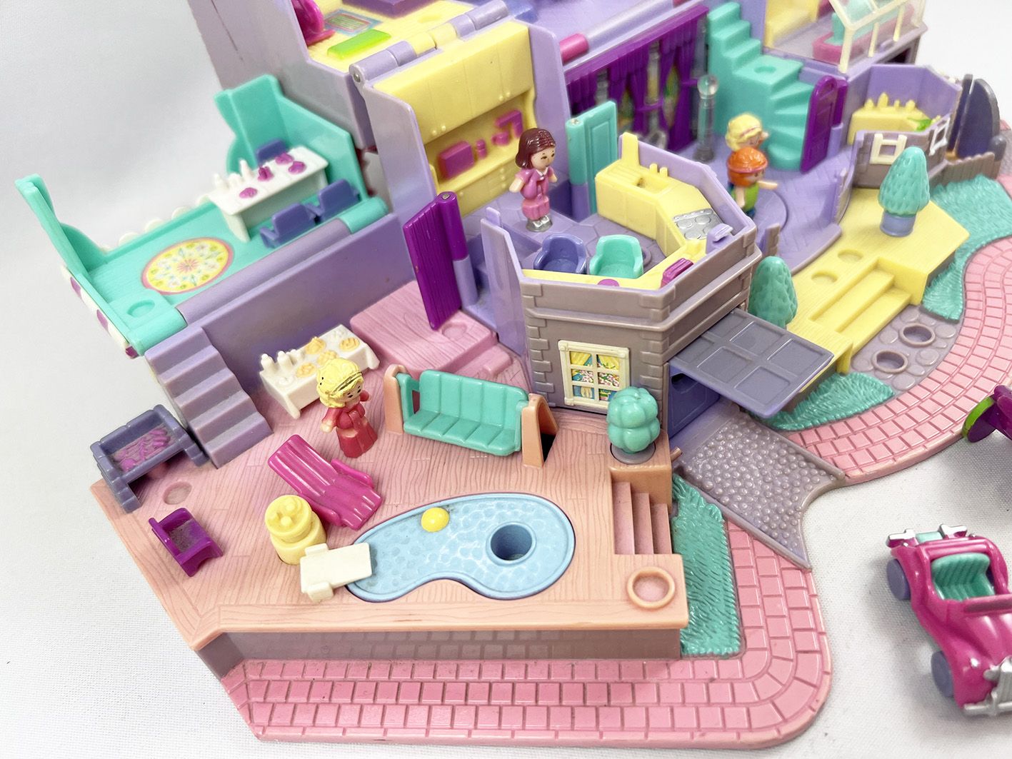 Polly Pocket Bluebird 1994 Magical Mansion manoir maison rose